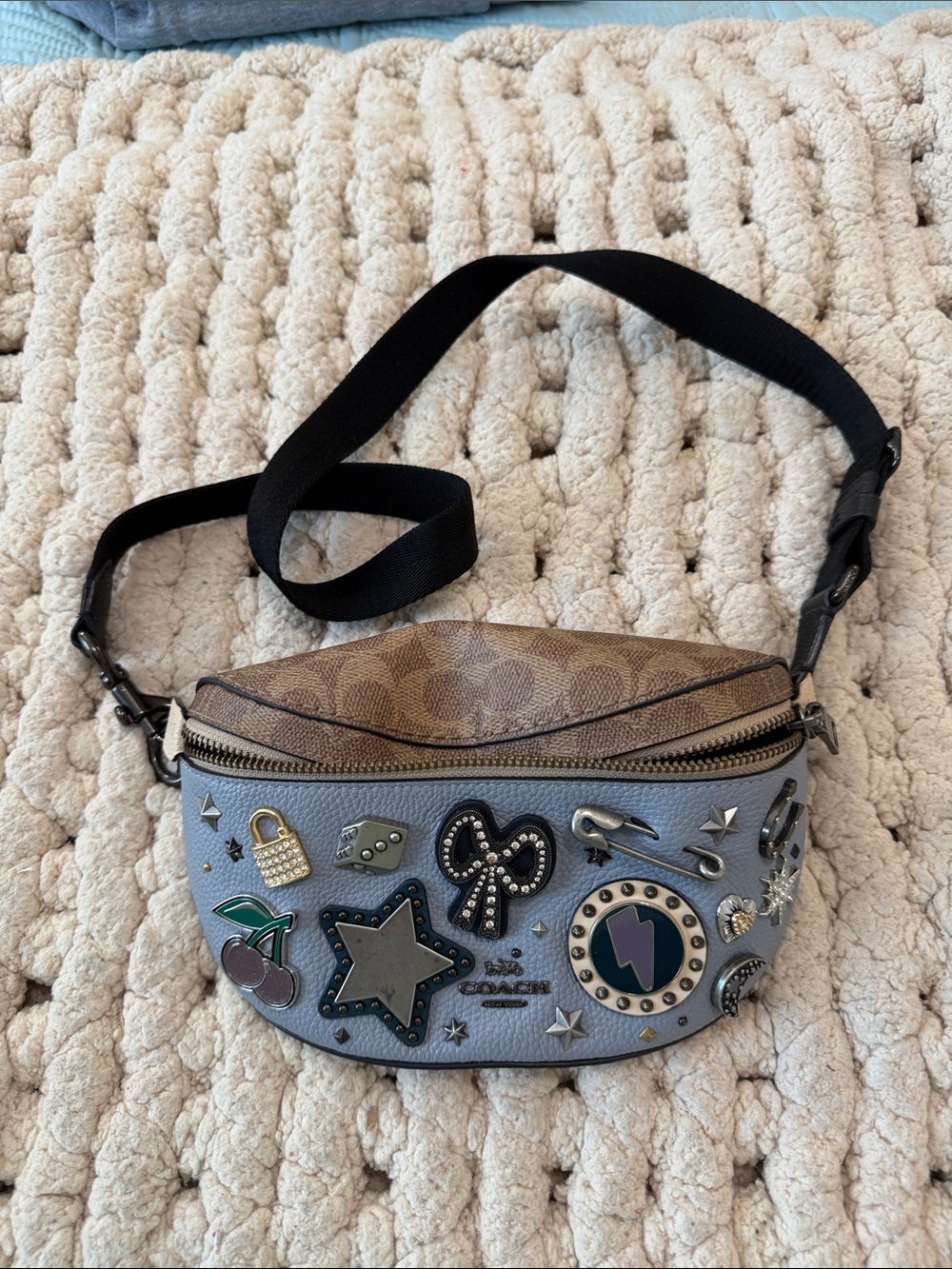 Coach Souvenir Pins Leather Belt Bag - Picture 5 of 11